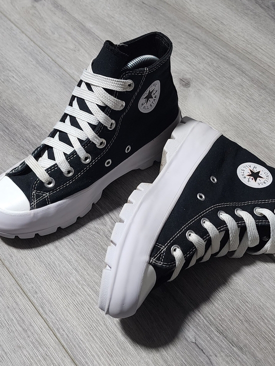 Converse Shoes - Converse Chuck Taylor All Star Lugged High Top Black Platform Sneakers Womens 8